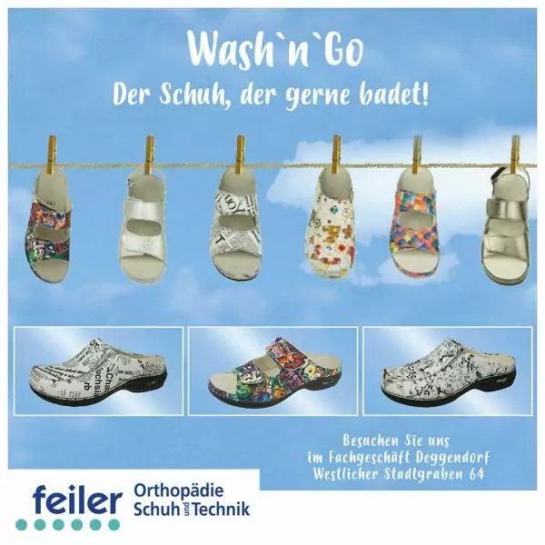 alt="washngo Schuhe an einer Leine aufgehangen"