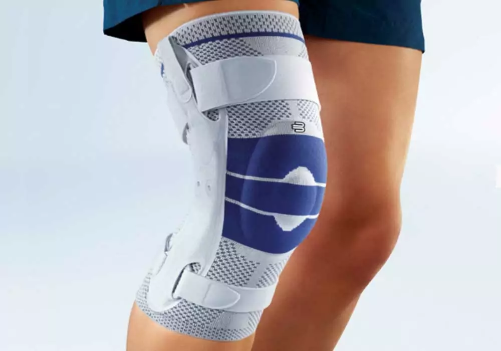 alt=“Bandagen GenuTrain am Knie"